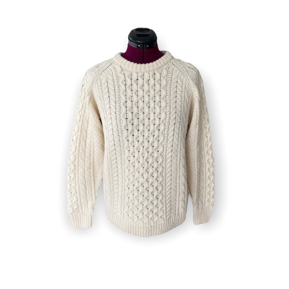 Blarney Woollen Mills Cable Knit Wool Sweater